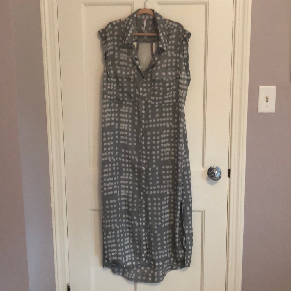 New! No tags. Free People button down sheer dress